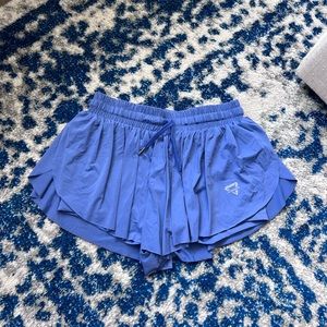 Blue athletic shorts